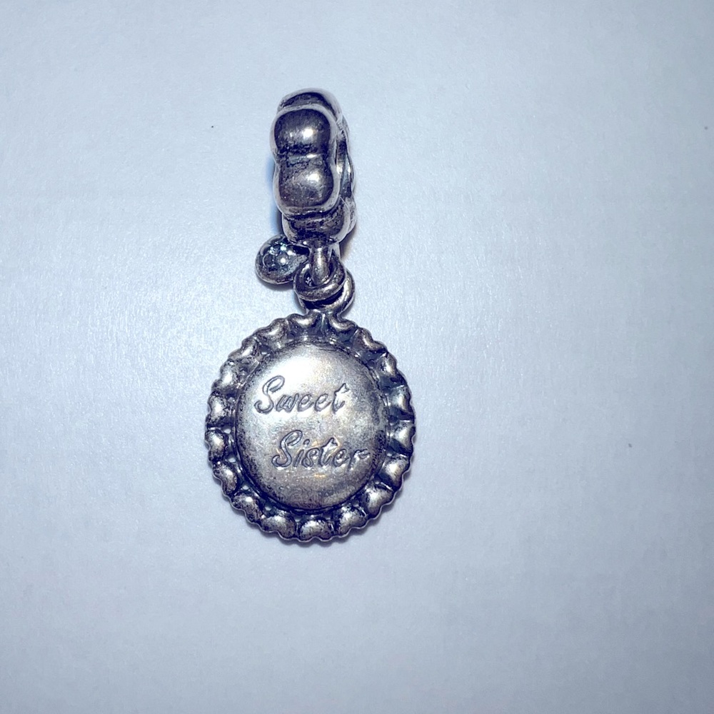 Pandora Sterling Silver “Sweet Sister” Bracelet Charm